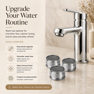Brass Tap Aerator | Replaceable Filter for Hard Water & Limescale 2