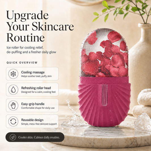 SoftRitual Ice Face Roller for de-puffing skincare