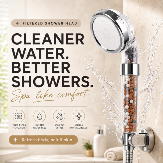 SoftRitual Shower Filter Head for hard water - softer skin and hair